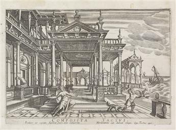 HENDRICK HONDIUS (after Paul Vredeman de Vries) The Books of Architecture, the Five Senses